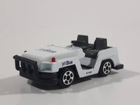 JetBlue Airport Service Luggage Trolley Cart White Die Cast Toy Car Vehicle