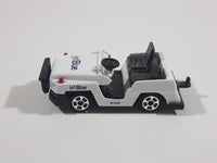 JetBlue Airport Service Luggage Trolley Cart White Die Cast Toy Car Vehicle