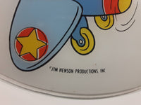 Vintage Jim Henson Productions Sesame Street Bert and Ernie in Airplanes Aviation Themed Glass Ceiling Light Cover Shade