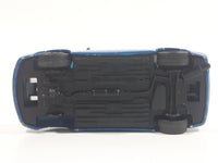 Burago Alfa Romeo 156 Polizia Blue 1/43 Scale Die Cast Toy Police Cop Car Vehicle Missing a Wheel