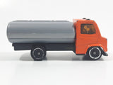 SunToys 8021 Fuel Tanker Gas Truck Orange and Grey Die Cast Toy Car Vehicle