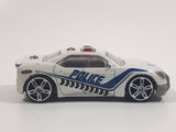2013 Toys R Us Fast Lane EA-001 Police Cop Car White Silver Die Cast Toy Car Vehicle