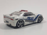 2013 Toys R Us Fast Lane EA-001 Police Cop Car White Silver Die Cast Toy Car Vehicle