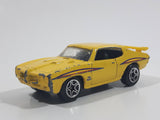 2009 Matchbox Heritage Classics '70 Pontiac GTO Yellow Die Cast Toy Muscle Car Vehicle