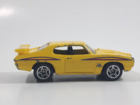 2009 Matchbox Heritage Classics '70 Pontiac GTO Yellow Die Cast Toy Muscle Car Vehicle