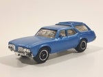 2011 Matchbox Heritage Classics 1971 Oldsmobile Vista Cruiser Metalflake Slate Blue 1:68 Scale Die Cast Toy Car Vehicle