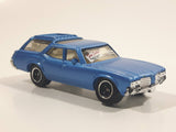 2011 Matchbox Heritage Classics 1971 Oldsmobile Vista Cruiser Metalflake Slate Blue 1:68 Scale Die Cast Toy Car Vehicle