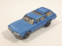 2011 Matchbox Heritage Classics 1971 Oldsmobile Vista Cruiser Metalflake Slate Blue 1:68 Scale Die Cast Toy Car Vehicle