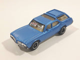 2011 Matchbox Heritage Classics 1971 Oldsmobile Vista Cruiser Metalflake Slate Blue 1:68 Scale Die Cast Toy Car Vehicle