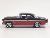 2000 Johnny Lightning 1955 Chrysler 300C Coca-Cola Santa Claus Black Red Die Cast Toy Car Vehicle with Opening Hood