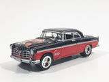 2000 Johnny Lightning 1955 Chrysler 300C Coca-Cola Santa Claus Black Red Die Cast Toy Car Vehicle with Opening Hood