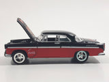 2000 Johnny Lightning 1955 Chrysler 300C Coca-Cola Santa Claus Black Red Die Cast Toy Car Vehicle with Opening Hood