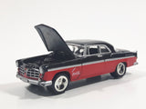 2000 Johnny Lightning 1955 Chrysler 300C Coca-Cola Santa Claus Black Red Die Cast Toy Car Vehicle with Opening Hood