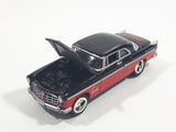 2000 Johnny Lightning 1955 Chrysler 300C Coca-Cola Santa Claus Black Red Die Cast Toy Car Vehicle with Opening Hood