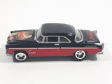 2000 Johnny Lightning 1955 Chrysler 300C Coca-Cola Santa Claus Black Red Die Cast Toy Car Vehicle with Opening Hood