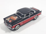 2000 Johnny Lightning 1955 Chrysler 300C Coca-Cola Santa Claus Black Red Die Cast Toy Car Vehicle with Opening Hood