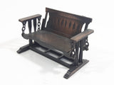 Vintage 1976 Durham Industries Holly Hobbie "Old Fashioned Collectors Miniatures" No. 35 Die Cast Metal Antique Bench Swing