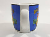 Bright And Early Coffee Blue and White Ceramic Coffee Mug Cup