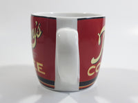 Tommy's Brand Balanced Blend Coffee Red Ceramic Coffee Mug Cup