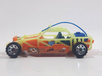 2003 Matchbox Dune Buggy Orange Neon Yellow Blue Die Cast Toy Car Vehicle