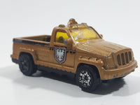 2007 Matchbox Troop Carrier Truck Brown Die Cast Toy Car Vehicle