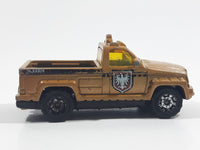 2007 Matchbox Troop Carrier Truck Brown Die Cast Toy Car Vehicle