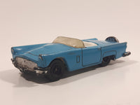 2007 Matchbox 1957 Ford Thunderbird Convertible Blue Die Cast Toy Car Vehicle