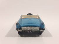 2007 Matchbox 1957 Ford Thunderbird Convertible Blue Die Cast Toy Car Vehicle