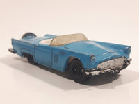 2007 Matchbox 1957 Ford Thunderbird Convertible Blue Die Cast Toy Car Vehicle