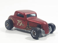 2018 Matchbox Dirty Mudders 1933 Ford Coupe Maroon Red Die Cast Hot Rod Toy Car Vehicle