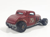 2018 Matchbox Dirty Mudders 1933 Ford Coupe Maroon Red Die Cast Hot Rod Toy Car Vehicle