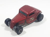 2018 Matchbox Dirty Mudders 1933 Ford Coupe Maroon Red Die Cast Hot Rod Toy Car Vehicle