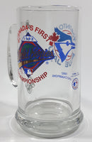 1992 Toronto Blue Jays Canada's First World Series Champions Clear Glass 5 1/2" Mug