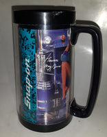 1991 May June Thermo Serv Snap On Tools Tammi Calendar Girl 6 1/2" Tall Plastic Beer Mug Cup - Edge Chipped