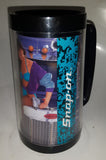 1991 May June Thermo Serv Snap On Tools Tammi Calendar Girl 6 1/2" Tall Plastic Beer Mug Cup - Edge Chipped