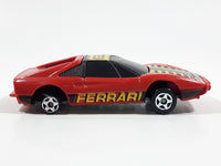 Vintage 1980 Kidco Burnin' Key Cars Ferrari GTS Red Plastic Body Toy Car Vehicle - No Key - 1/64 - Macao - Missing Back Tires