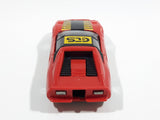 Vintage 1980 Kidco Burnin' Key Cars Ferrari GTS Red Plastic Body Toy Car Vehicle - No Key - 1/64 - Macao - Missing Back Tires
