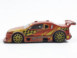2008 Hot Wheels Amazoom Orange Yellow Die Cast Toy Car Vehicle