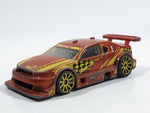 2008 Hot Wheels Amazoom Orange Yellow Die Cast Toy Car Vehicle