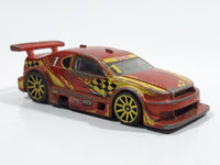 2008 Hot Wheels Amazoom Orange Yellow Die Cast Toy Car Vehicle