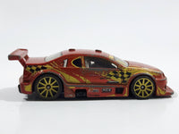 2008 Hot Wheels Amazoom Orange Yellow Die Cast Toy Car Vehicle