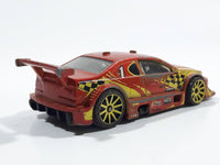 2008 Hot Wheels Amazoom Orange Yellow Die Cast Toy Car Vehicle