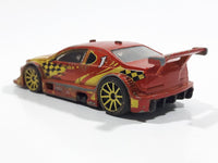 2008 Hot Wheels Amazoom Orange Yellow Die Cast Toy Car Vehicle