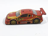 2008 Hot Wheels Amazoom Orange Yellow Die Cast Toy Car Vehicle