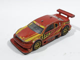 2008 Hot Wheels Amazoom Orange Yellow Die Cast Toy Car Vehicle