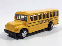 2010 Maisto Fresh Metal School District 2 School Bus Yellow Die Cast Toy Car Vehicle