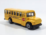 2010 Maisto Fresh Metal School District 2 School Bus Yellow Die Cast Toy Car Vehicle