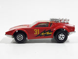 Vintage 1983 Matchbox De Tomaso Pantera Greased Lightnin' 31 Red Die Cast Toy Car Vehicle