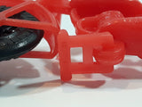Vintage 1960s Red Plastic Motorcycle Toy Made in Hong Kong
