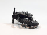 Vintage Tonka Style Black Plastic Motorcycle Toy Made in Hong Kong